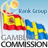 Rank Group's £154m tax payday; Swedes win online; Spaniards lose on TV