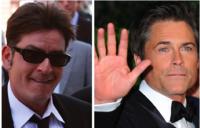Charlie Sheen and Rob Lowe
