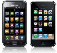 Galaxy S and iPhone 4 side by side