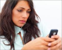woman texting