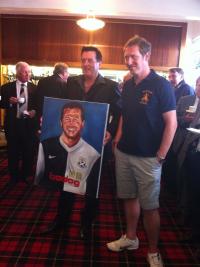 Portrait of Calvin Ayre presented at Ayr United Match in Ayr, Scotland