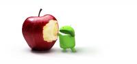 Android eating an Apple