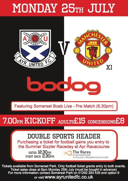 ayr man utd match poster
