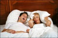 snoring couple