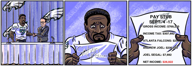 Comic Timing - Mike Vick Signs $100 Million Contract