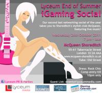 Lyceum End of Summer iGaming Social invite