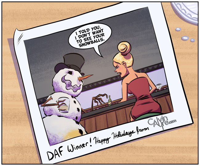 Happy Holidays 2011 from CalvinAyre.com Comics