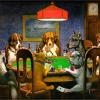 Dogs playing Poker