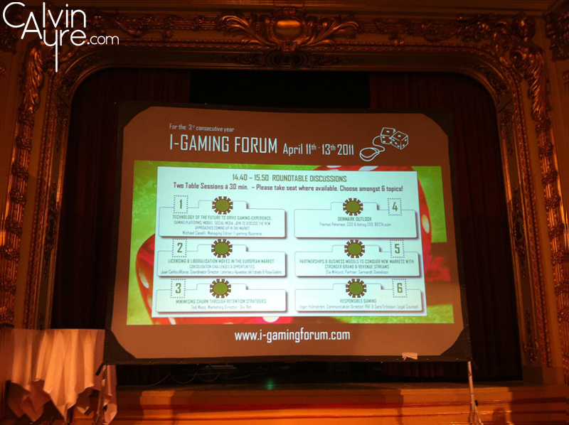 I-Gaming Forum 2011 in Stockholm 01