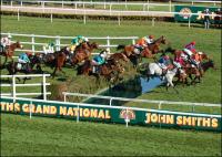 One of the jumps in The Grand National