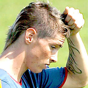 Fernando Torres of Chelsea is frustrated