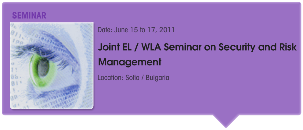 Joint EL | WLA Seminar on Security and Risk Management