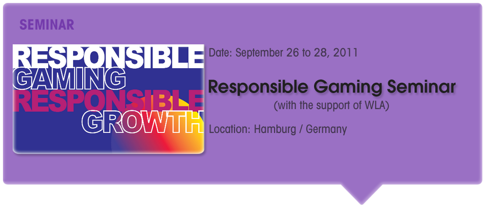 Responsible Gaming Seminar/Conference (WLA Support)