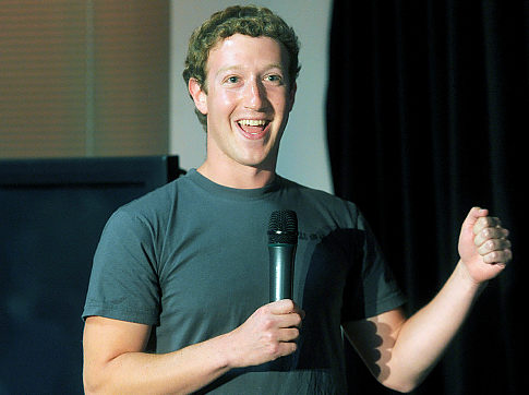 Zuckerberg smiling