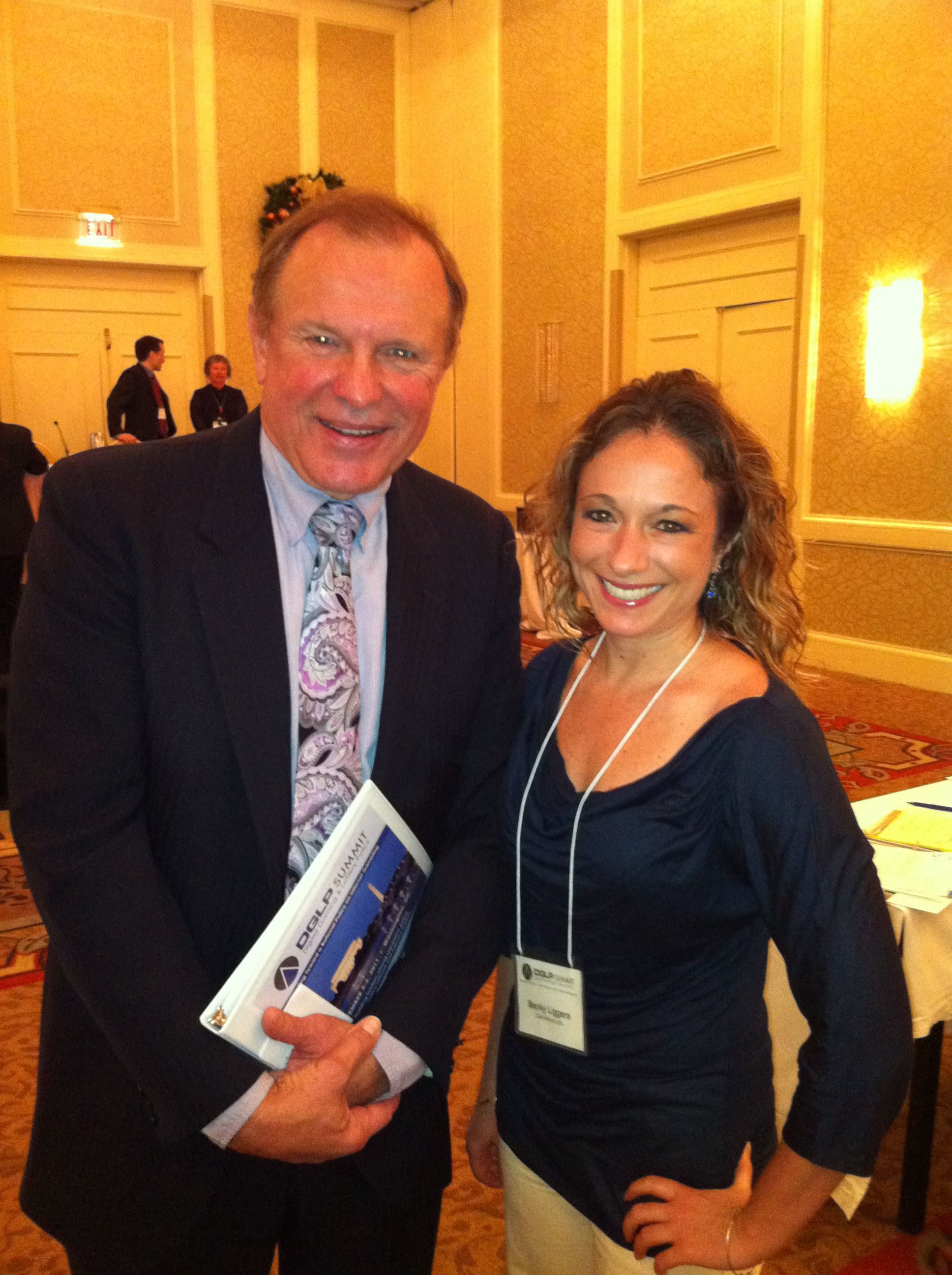 Senator Lesniak and Becky Liggero at The Digital Gaming & Lottery Policy Summit in DC