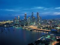 singapore night skyline