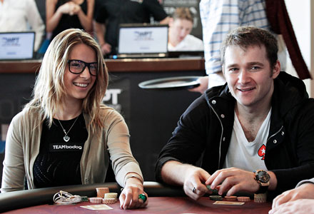 Tatjana Pasalic and Eugene Katchalov at poker table