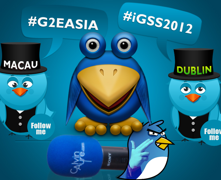 CalvinAyre.com Twitter team to follow on G2E Asia and iGaming Supershow