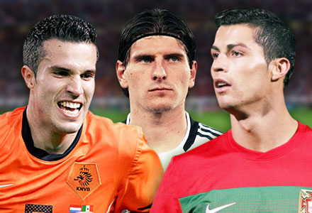 Robin van Persie, Mario Gomez, Cristiano Ronaldo - Dagus Brynjolfsson