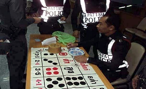 pattaya-police-gambling