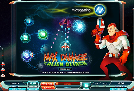 Microgaming Max Damage arcade slot