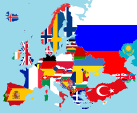 europe flag maps
