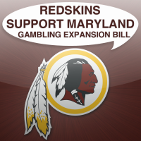 washington redskins support maryland gambling expansion bill