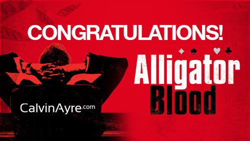 Congratulations to the Alligator Blood Book Giveaway