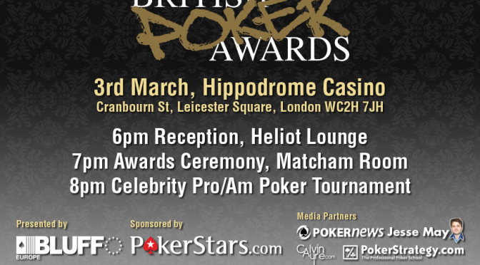 British Poker Awards invite