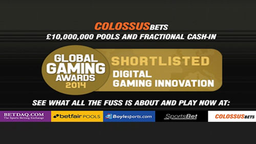 Colossus Bets Shot Listed for Global Gaming–Awards