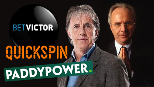 Paddy Power signs with Quickspin; BetVictor inks Sven Goran Errikson