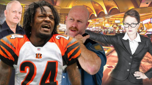 One year after Ray Rice casino scandal, Adam "Pacman" Jones gets escorted out of casino