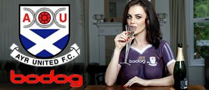 Emma Glover Dons Purple Bodypaint for Ayr United FC | Sports News