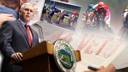 Indiana Governor vetoes bill allowing online horse race wagering