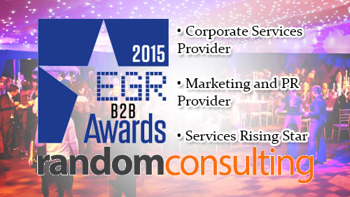 Random Consulting is shortlisted for Three Awards at the EGR B2B Awards