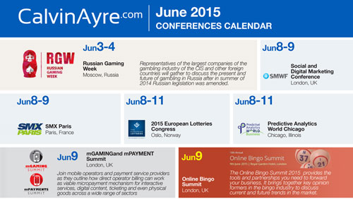CalvinAyre.com Featured Conferences & Events: June 2015