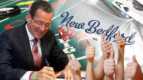 Connecticut guv signs casino bill; New Bedford residents approve casino proposal