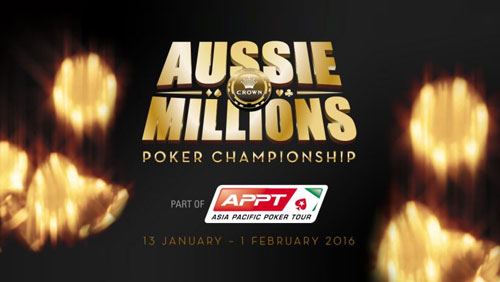 2016 Aussie Millions Schedule Released