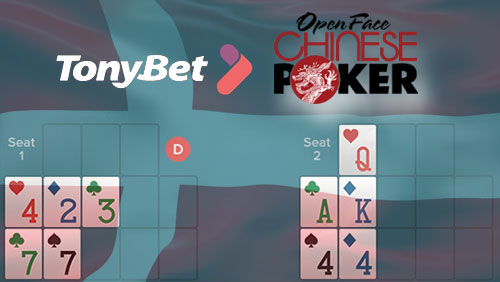 Danish Online Poker Gets Open Face Chinese Games Courtesy of TonyBet Poker