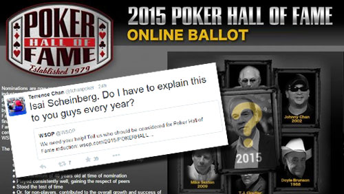 Terrence Chan Wants to See if the WSOP Has Balls With Vote for Isai Scheinberg Poker Hall of Fame Campaign