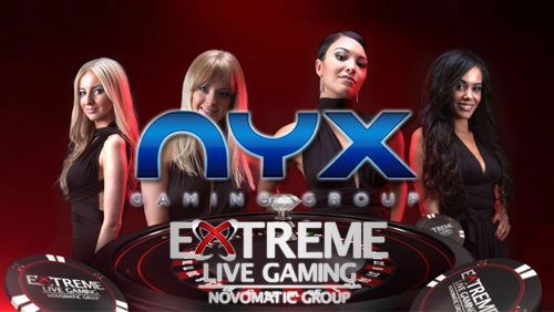 NYX Gaming Group Ltd launch live casino games with Extreme Live Gaming