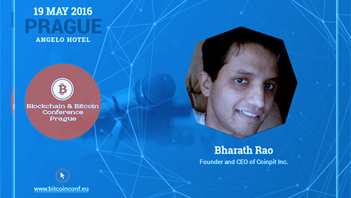 New conference speaker: Bharath Rao, founder of Coinpit Inc.