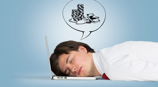 Man Sleeping On The Laptop