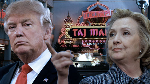 Clinton gets personal, pokes Trump for failed casinos