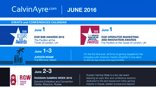 CalvinAyre.com Featured Conferences & Events: June 2016