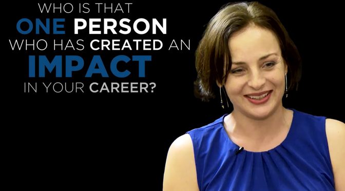Rosalind Wade: Shared Experience - Who is the one Person who has created an impact in your career?