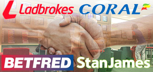 Betfred and Stan James to buy 359 Ladbrokes-Coral betting shops