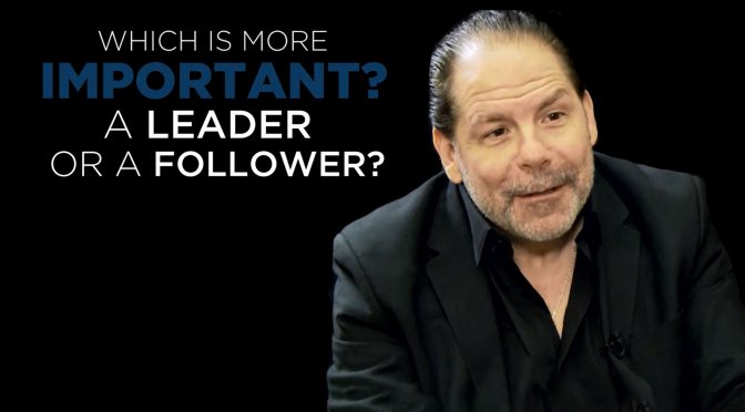 John English: Shared Experience - Which is more important? A leader or a follower?