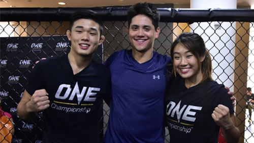 Olympic gold medalist joseph schooling trains mma with christian and angela lee