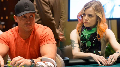 Cate Hall & Mike Dentale Elevate Twitter Spat to Poker Night in America